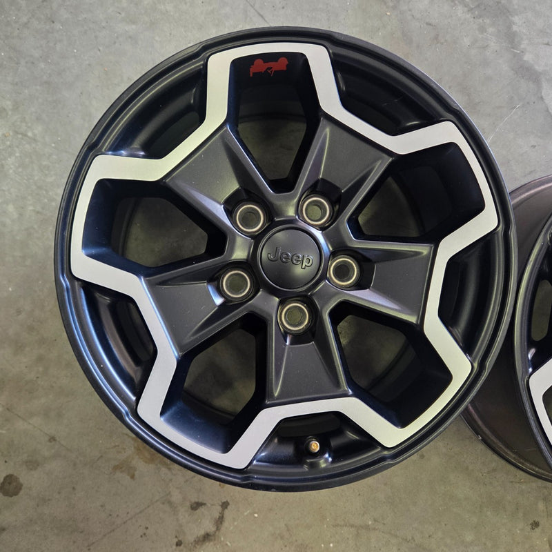 17 JEEP GLADIATOR RUBICON BLACK 392 5X127 OEM FACTORY STOCK WHEELS RIMS WRANGLER