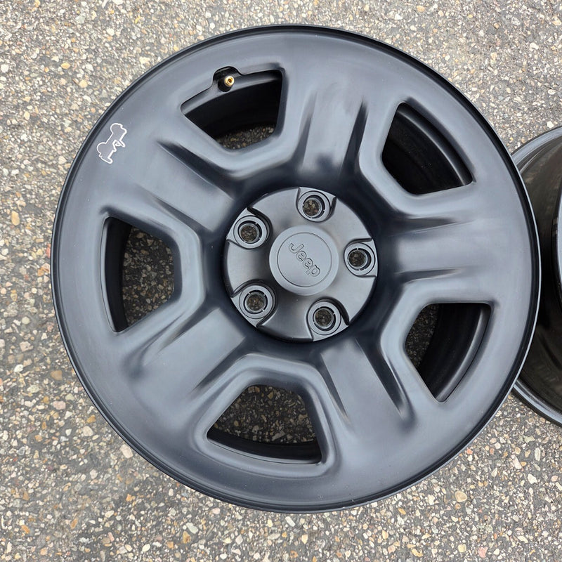 17 JEEP WRANGLER RUBICON BLACK 392 5X127 OEM FACTORY STOCK WHEELS RIMS GLADIATOR