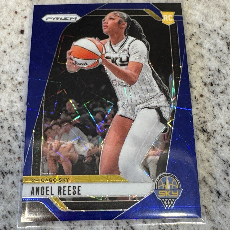 3 CARDS!!! Angel Reese WNBA Prizm Blue /199 Rookie RC 147 Sky clark numbered lot
