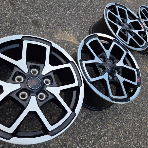 17 JEEP GLADIATOR RUBICON BLACK 392 5X127 OEM FACTORY STOCK WHEELS RIMS WRANGLER