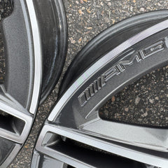18 MERCEDES BENZ W205 C300 C350 C450 C43 AMG OEM FACTORY STOCK WHEELS RIMS 5x112
