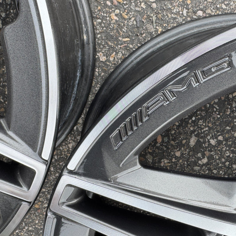 18 MERCEDES BENZ W205 C300 C350 C450 C43 AMG OEM FACTORY STOCK WHEELS RIMS 5x112