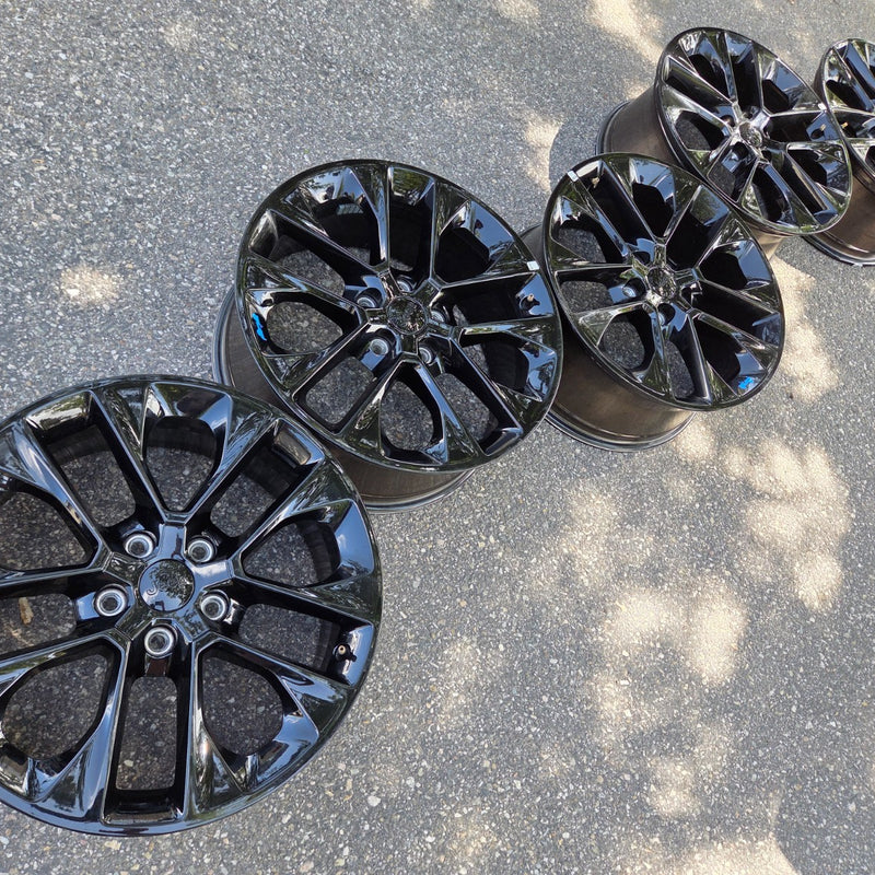 20 JEEP WRANGLER RUBICON BLACK 392 5X127 OEM FACTORY STOCK WHEELS RIMS GLADIATOR