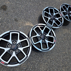17 JEEP GLADIATOR RUBICON BLACK 392 5X127 OEM FACTORY STOCK WHEELS RIMS WRANGLER