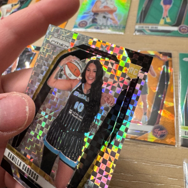 2024 Prizm WNBA Kamilla Cardoso Variation #149 Checkerboard Case Hit RC Sky