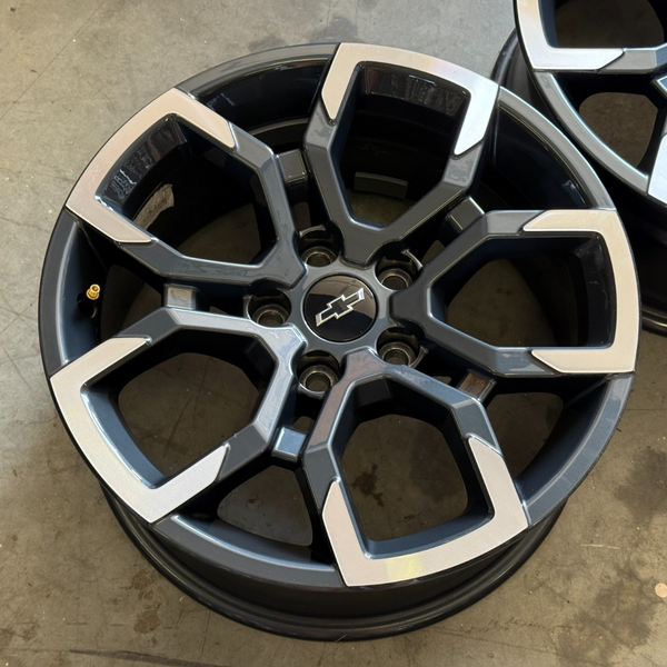 17 EQUINOX 5X115 TRAILBLAZER CHEVROLET OEM FACTORY STOCK WHEELS RIMS BLACK ACTIV