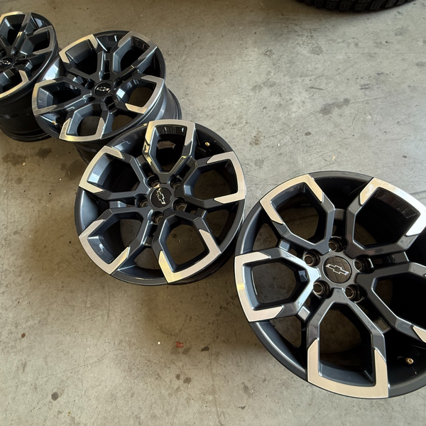 17 EQUINOX 5X115 TRAILBLAZER CHEVROLET OEM FACTORY STOCK WHEELS RIMS BLACK ACTIV