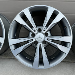 18 MERCEDES BENZ W205 C300 C350 C450 C CLASS OEM FACTORY STOCK WHEELS RIMS 5x112
