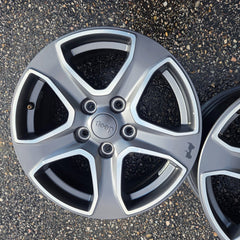 17 JEEP GLADIATOR RUBICON BLACK 392 5X127 OEM FACTORY STOCK WHEELS RIMS WRANGLER