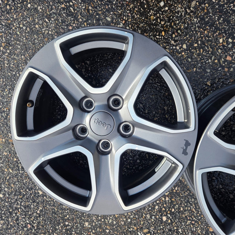 17 JEEP GLADIATOR RUBICON BLACK 392 5X127 OEM FACTORY STOCK WHEELS RIMS WRANGLER