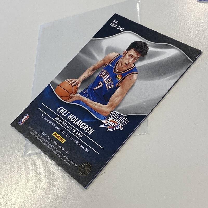 NBA HOOPS Chet Holmgren Auto autograph Hologram Rookie Card Hot Signatures 2023