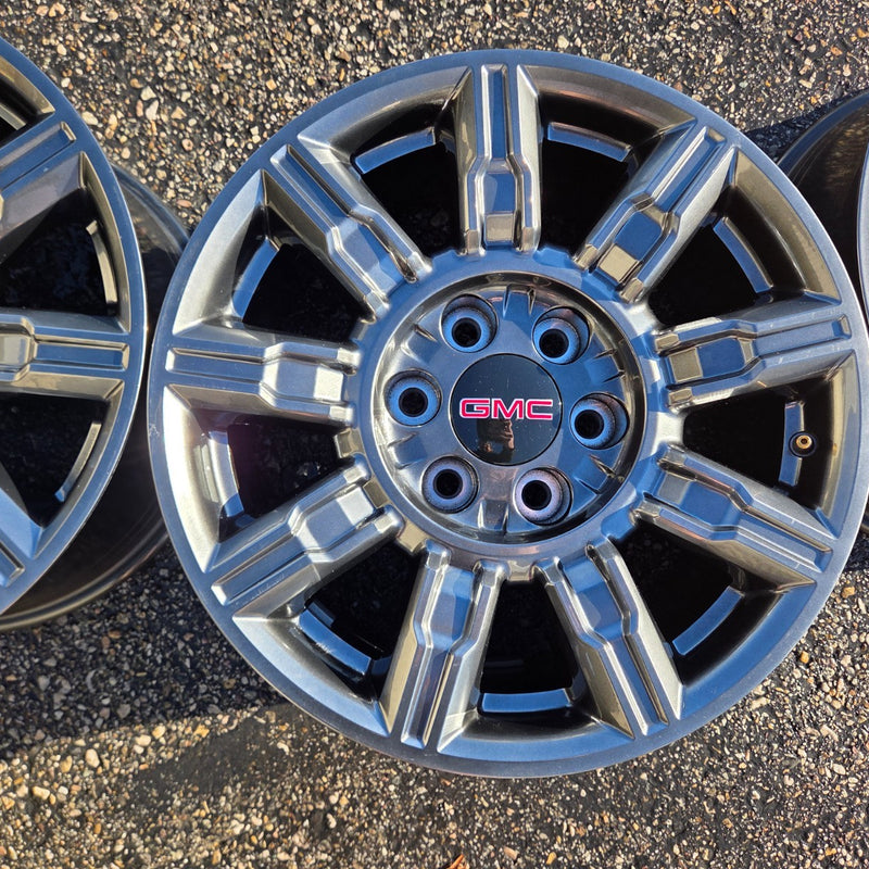 18 GMC SIERRA AT4X ZR2 SALTA AEV BLACK BISON 6X5.5 OEM FACTORY STOCK WHEELS RIMS