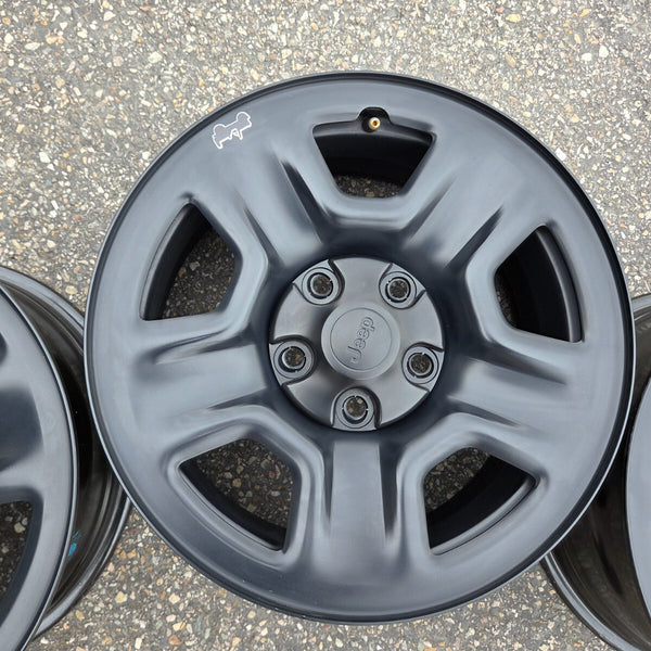 17 JEEP WRANGLER RUBICON BLACK 392 5X127 OEM FACTORY STOCK WHEELS RIMS GLADIATOR