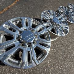 20 GMC SIERRA 2500 HD AT4 DENALI OEM FACTORY STOCK WHEELS RIMS 8X180 CHEVY