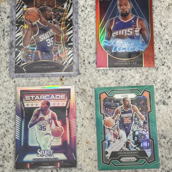 KEVIN DURANT LOT STARCADE ZEBRA GREEN RED ICON MEZZANINE PRIZM SELECT 23-24
