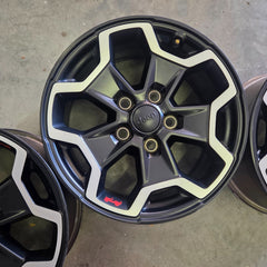 17 JEEP GLADIATOR RUBICON BLACK 392 5X127 OEM FACTORY STOCK WHEELS RIMS WRANGLER