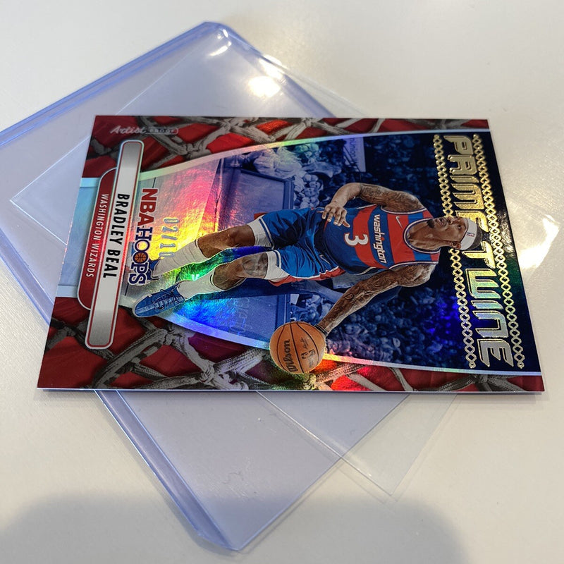 NBA HOOPS Bradley Beal /10 Artist Proof 👨‍🎨 Prime Twine Card Hologram Gem 2023