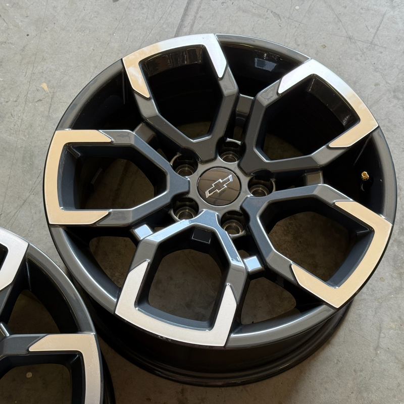 17 EQUINOX 5X115 TRAILBLAZER CHEVROLET OEM FACTORY STOCK WHEELS RIMS BLACK ACTIV