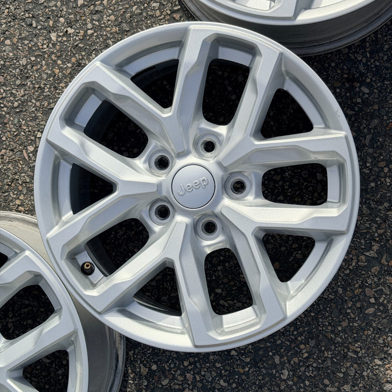 17 JEEP GLADIATOR RUBICON BLACK 392 5X127 OEM FACTORY STOCK WHEELS RIMS WRANGLER