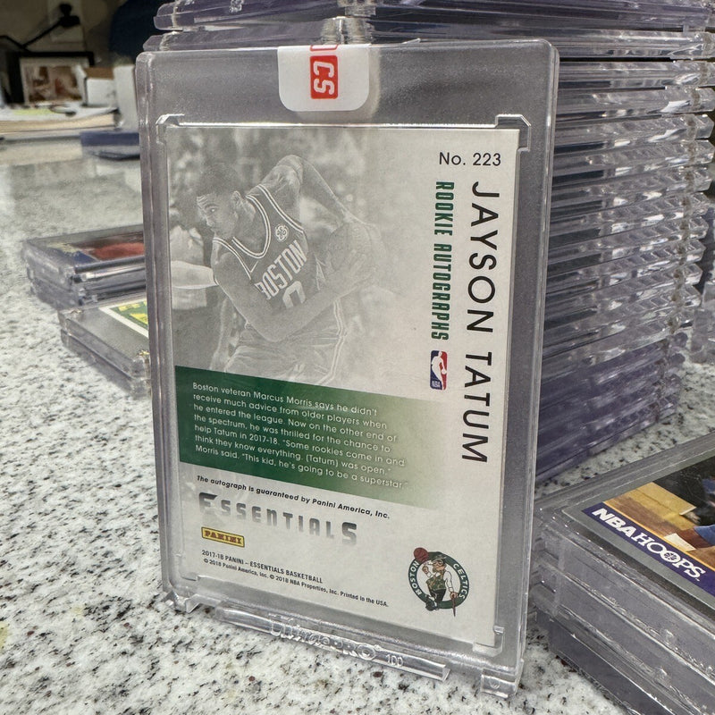 JAYSON TATUM 2017/18 PANINI ESSENTIALS RC ROOKIE AUTOGRAPH CELTICS AUTO