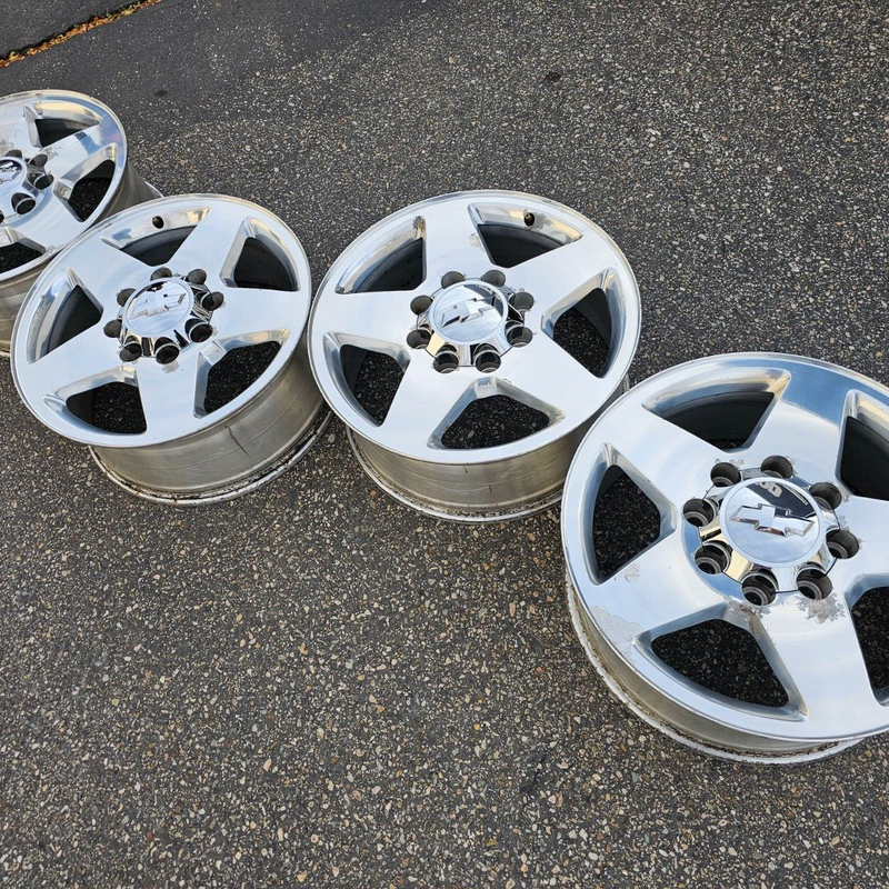20 CHEVROLET SILVERADO  2500 3500 HD DENALI OEM FACTORY STOCK WHEELS RIMS 8X180