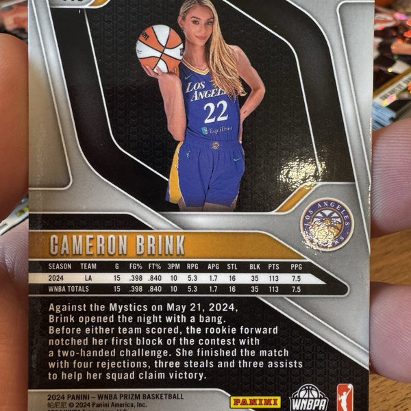 2024 Panini Prizm WNBA CAMERON BRINK Rookie SILVER PRIZM Sparks 127