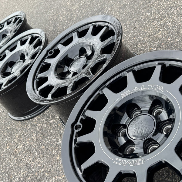 18 GMC SIERRA AT4X ZR2 SALTA AEV BLACK BISON 6X5.5 OEM FACTORY STOCK WHEELS RIMS