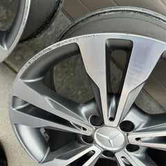 18 MERCEDES BENZ W205 C300 C350 C450 C CLASS OEM FACTORY STOCK WHEELS RIMS 5x112