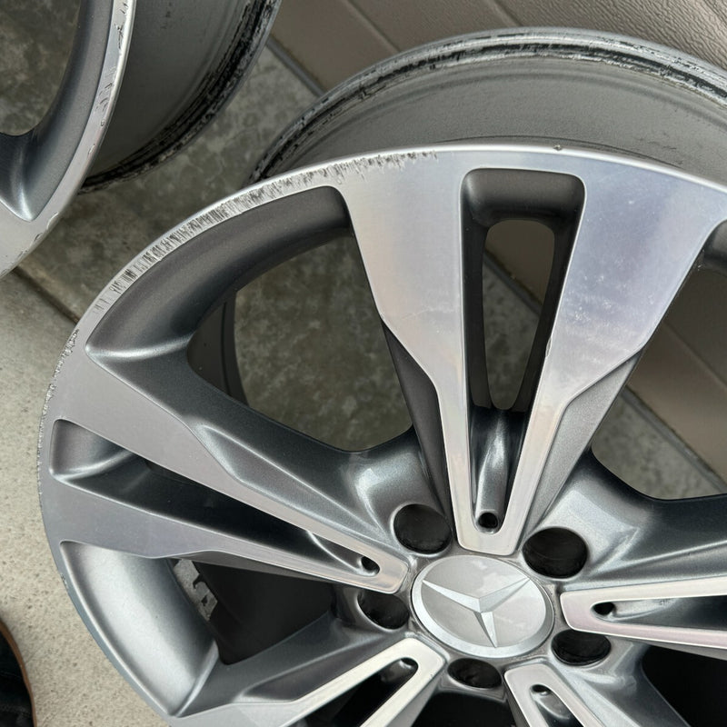 18 MERCEDES BENZ W205 C300 C350 C450 C CLASS OEM FACTORY STOCK WHEELS RIMS 5x112