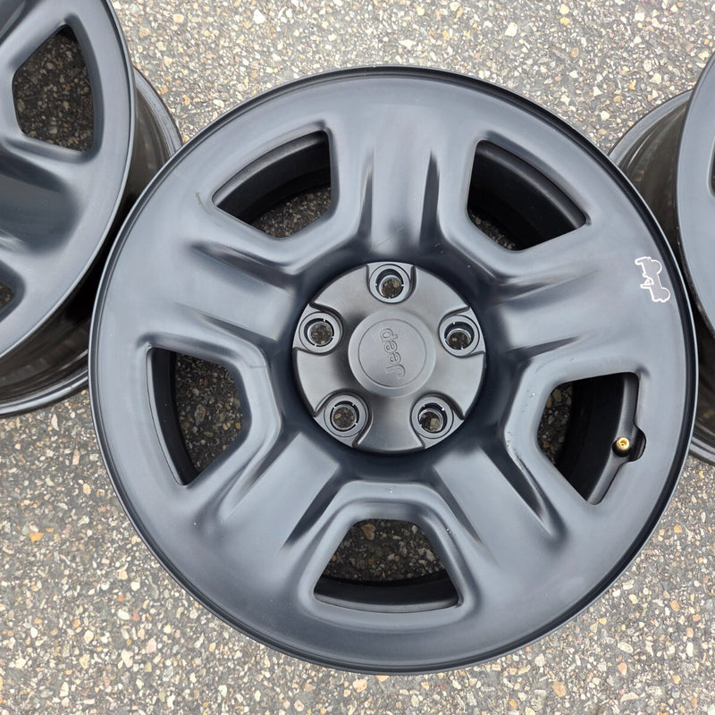 17 JEEP WRANGLER RUBICON BLACK 392 5X127 OEM FACTORY STOCK WHEELS RIMS GLADIATOR