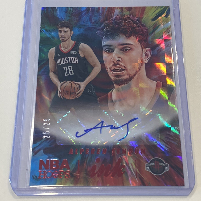 NBA HOOPS Alperen Sengun Ink /25 Numbered Autograph Auto Card Hologram Rookie