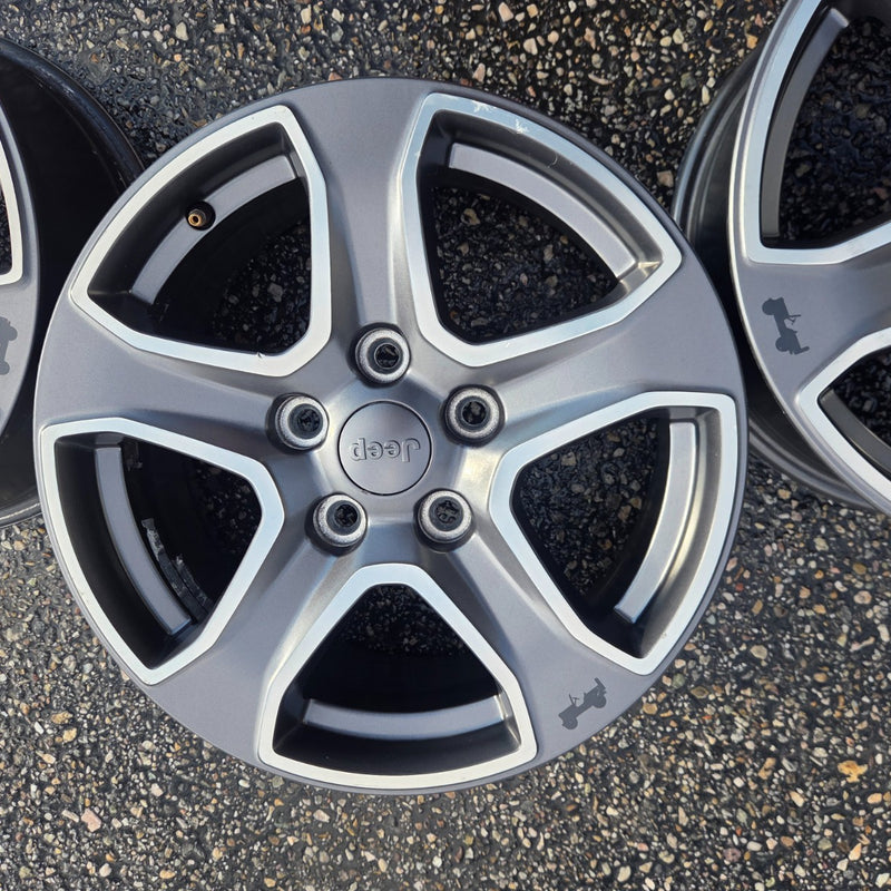 17 JEEP GLADIATOR RUBICON BLACK 392 5X127 OEM FACTORY STOCK WHEELS RIMS WRANGLER