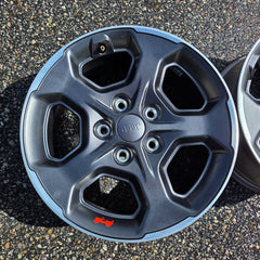 17 JEEP GLADIATOR RUBICON BLACK 392 5X127 OEM FACTORY STOCK WHEELS RIMS WRANGLER