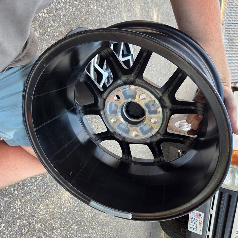 17 JEEP GLADIATOR RUBICON BLACK 392 5X127 OEM FACTORY STOCK WHEELS RIMS WRANGLER