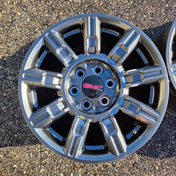 18 GMC SIERRA AT4X ZR2 SALTA AEV BLACK BISON 6X5.5 OEM FACTORY STOCK WHEELS RIMS