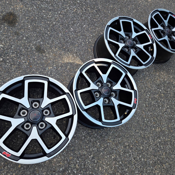 17 JEEP GLADIATOR RUBICON BLACK 392 5X127 OEM FACTORY STOCK WHEELS RIMS WRANGLER