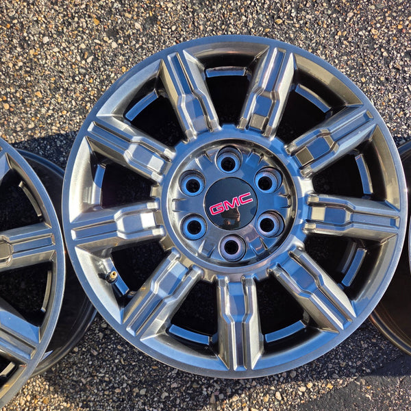 18 GMC SIERRA AT4X ZR2 SALTA AEV BLACK BISON 6X5.5 OEM FACTORY STOCK WHEELS RIMS