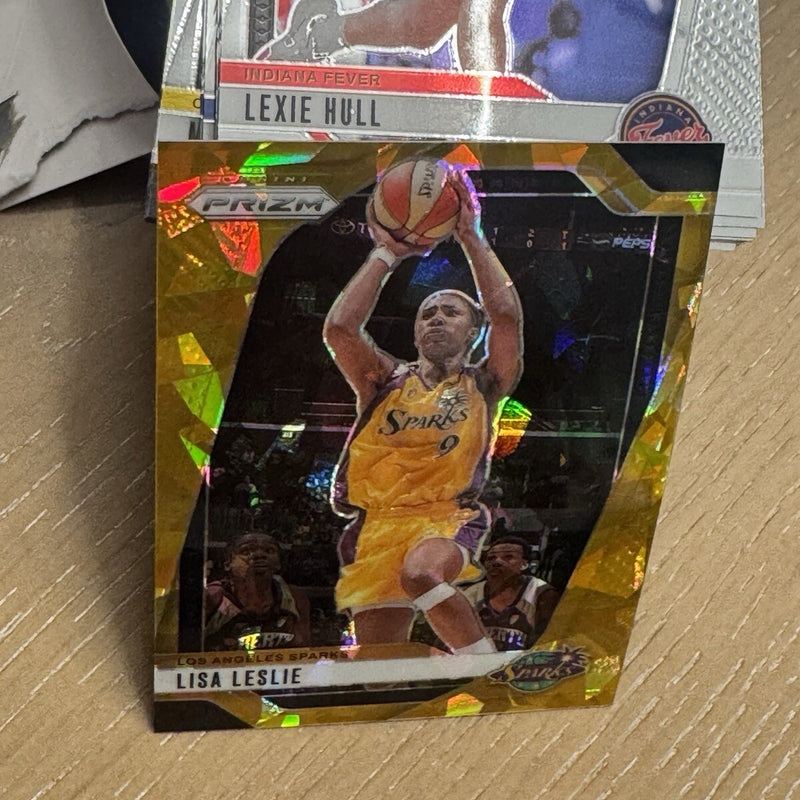 2024 Panini Prizm WNBA Lisa Leslie gold Cracked Ice Prizm numbered /10 hof clark