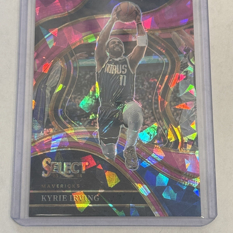 2023-24 Panini Select Kyrie Irving Courtside Cracked Ice Prizm /99 #221