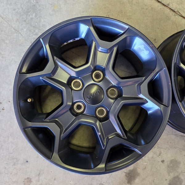 17 JEEP WRANGLER RUBICON GLADIATOR BLACK 392 5X127 OEM FACTORY STOCK WHEELS RIMS