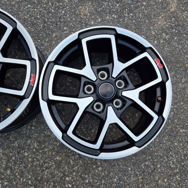 17 JEEP GLADIATOR RUBICON BLACK 392 5X127 OEM FACTORY STOCK WHEELS RIMS WRANGLER