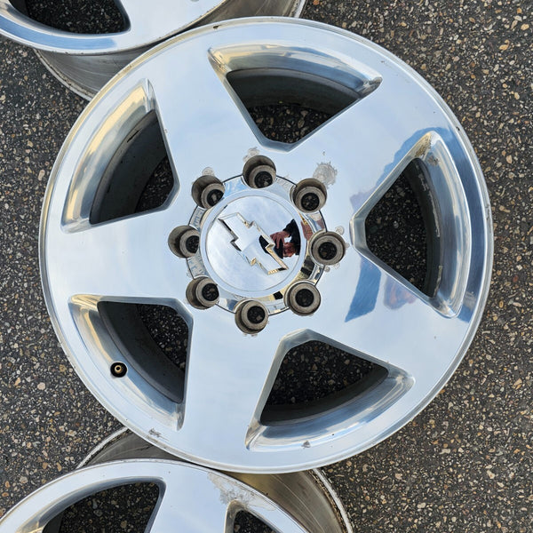 20 CHEVROLET SILVERADO  2500 3500 HD DENALI OEM FACTORY STOCK WHEELS RIMS 8X180