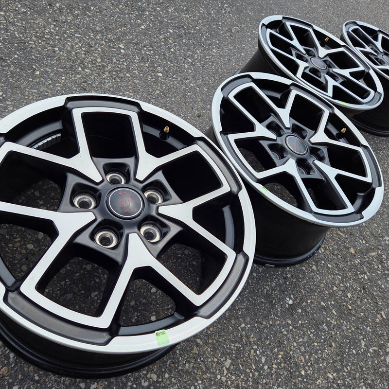 17 JEEP GLADIATOR RUBICON BLACK 392 5X127 OEM FACTORY STOCK WHEELS RIMS WRANGLER