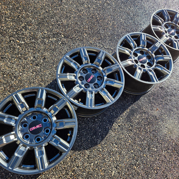 18 GMC SIERRA AT4X ZR2 SALTA AEV BLACK BISON 6X5.5 OEM FACTORY STOCK WHEELS RIMS