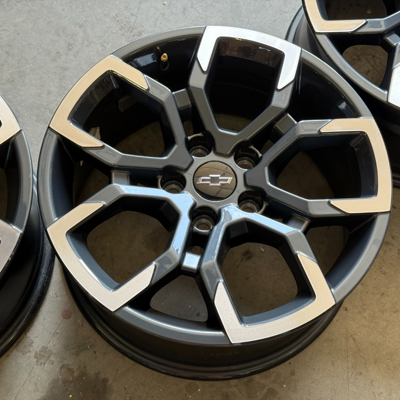 17 EQUINOX 5X115 TRAILBLAZER CHEVROLET OEM FACTORY STOCK WHEELS RIMS BLACK ACTIV