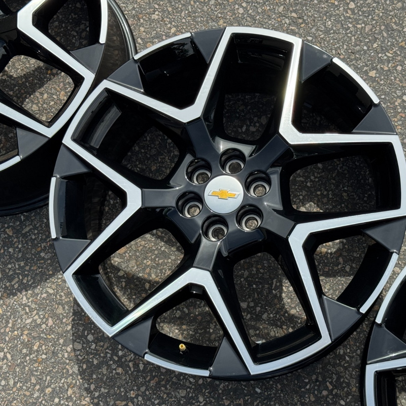 22 ACADIA TRAVERSE 6X120 BLAZER CHEVROLET OEM FACTORY STOCK WHEELS RIMS BLACK 20