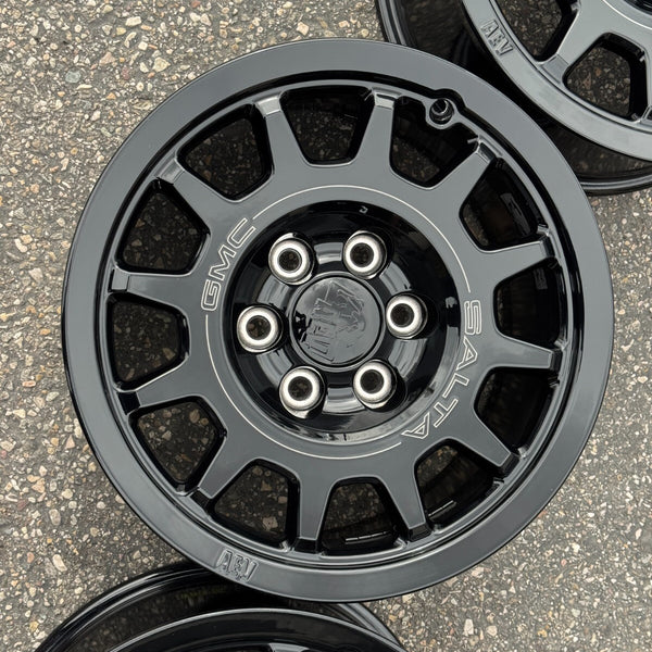 18 GMC SIERRA AT4X ZR2 SALTA AEV BLACK BISON 6X5.5 OEM FACTORY STOCK WHEELS RIMS