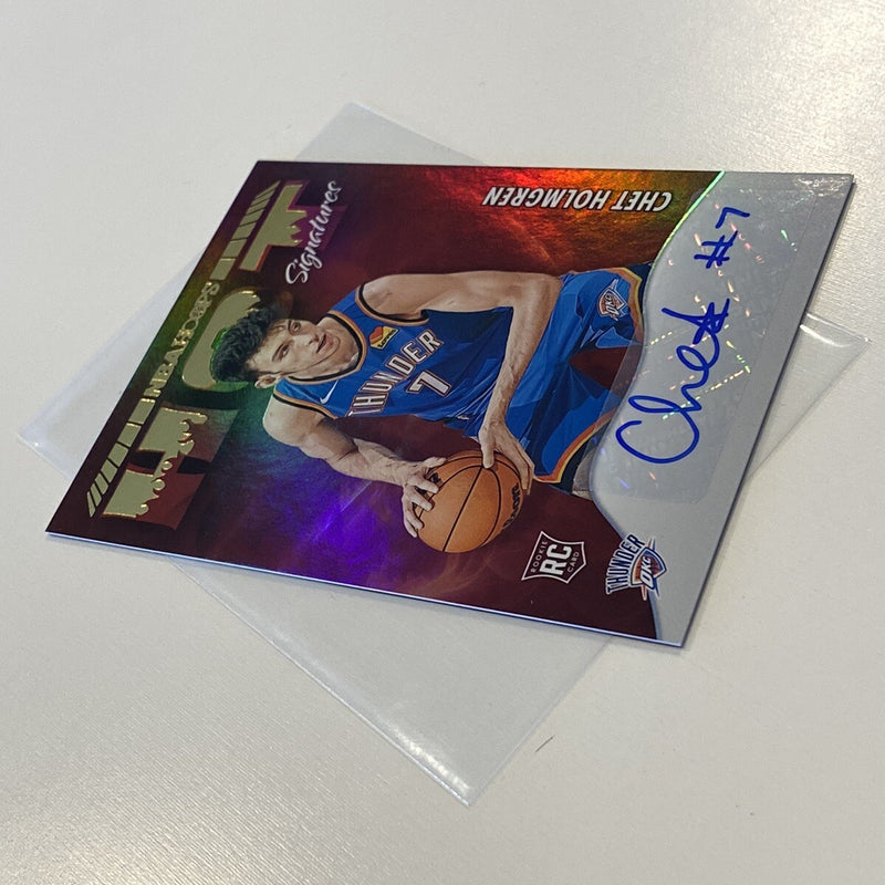 NBA HOOPS Chet Holmgren Auto autograph Hologram Rookie Card Hot Signatures 2023