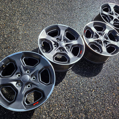 17 JEEP GLADIATOR RUBICON BLACK 392 5X127 OEM FACTORY STOCK WHEELS RIMS WRANGLER