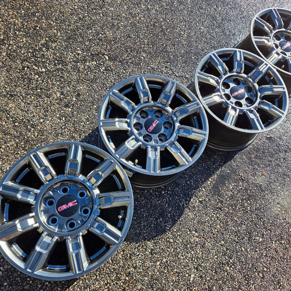 18 GMC SIERRA AT4X ZR2 SALTA AEV BLACK BISON 6X5.5 OEM FACTORY STOCK WHEELS RIMS